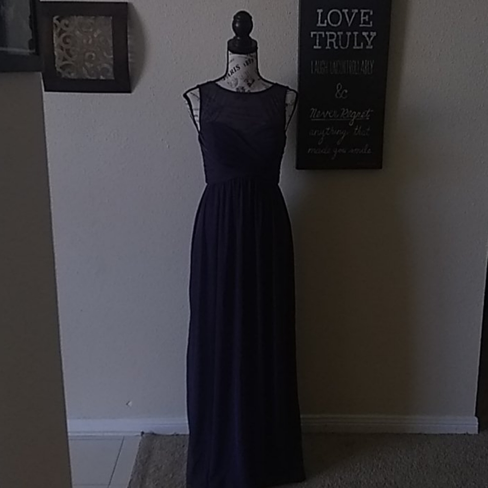 Purple David's Bridal Prom/Bridesmaid Dress